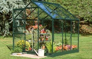 GREEN POPULAR 6ft x 6ft GREENHOUSE POLYCARBONATE